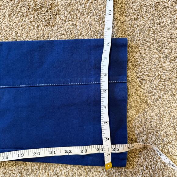 Derek Lam 10 Crosby High Waist Cobalt Pant white stitching Size 4 - Picture 8 of 8